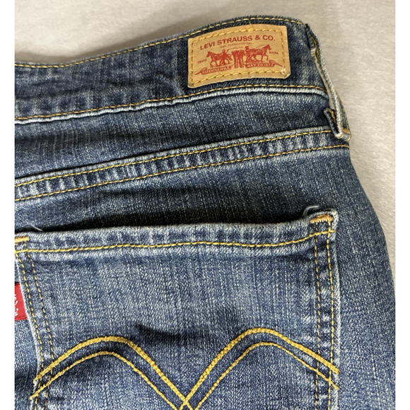 Levi’s Vintage 518 Superlow Jeans Womens Juniors Sz 13 Medium Dark Wash Stretch - Picture 10 of 10